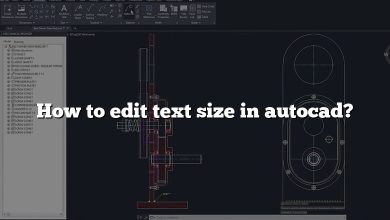 How to edit text size in autocad?