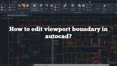 How to edit viewport boundary in autocad?