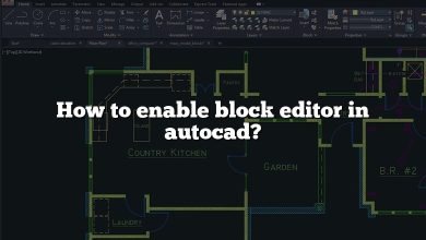 How to enable block editor in autocad?