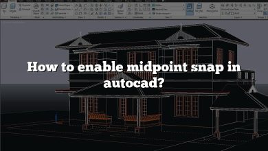 How to enable midpoint snap in autocad?