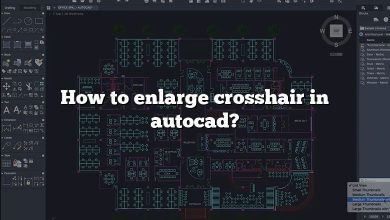 How to enlarge crosshair in autocad?