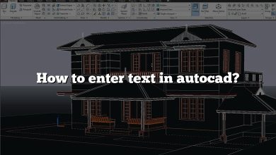 How to enter text in autocad?