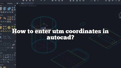 How to enter utm coordinates in autocad?