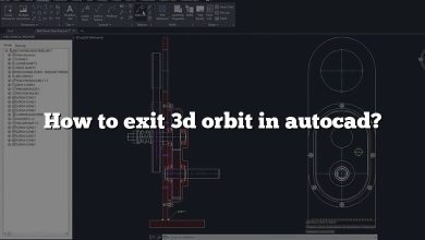 How to exit 3d orbit in autocad?