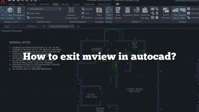 How to exit mview in autocad?