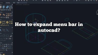 How to expand menu bar in autocad?
