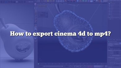 How to export cinema 4d to mp4?