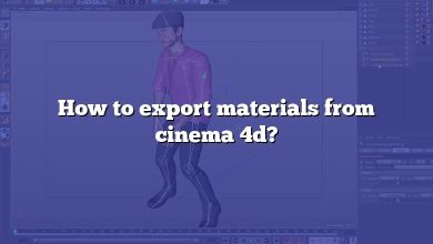 How to export materials from cinema 4d?