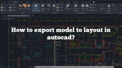 How to export model to layout in autocad?