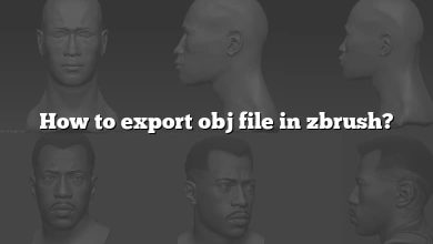 How to export obj file in zbrush?