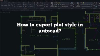 How to export plot style in autocad?