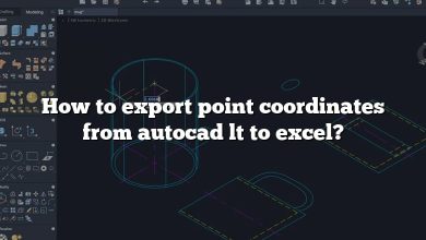 How to export point coordinates from autocad lt to excel?