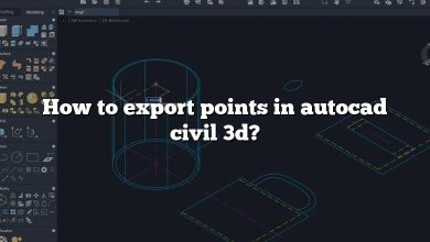 How to export points in autocad civil 3d?