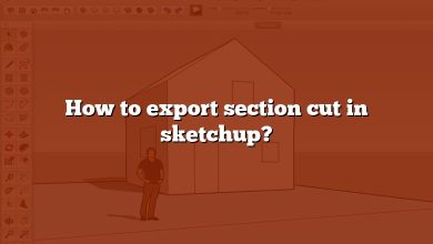 How to export section cut in sketchup?