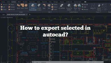 How to export selected in autocad?