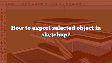 How to export selected object in sketchup?