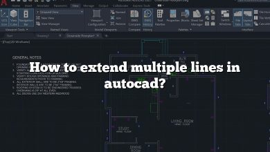 How to extend multiple lines in autocad?