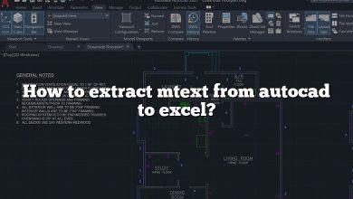 How to extract mtext from autocad to excel?