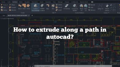 How to extrude along a path in autocad?