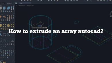 How to extrude an array autocad?
