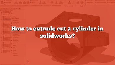 How to extrude cut a cylinder in solidworks?