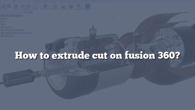 How to extrude cut on fusion 360?