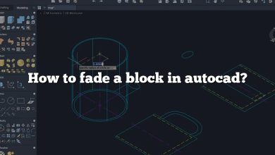 How to fade a block in autocad?