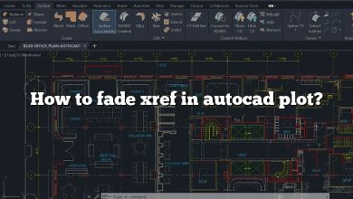 How to fade xref in autocad plot?