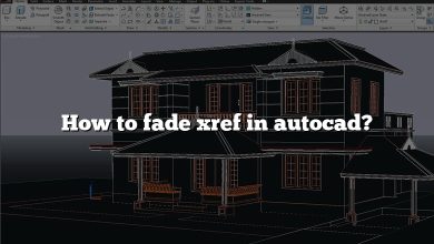 How to fade xref in autocad?