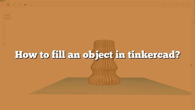 How to fill an object in tinkercad?