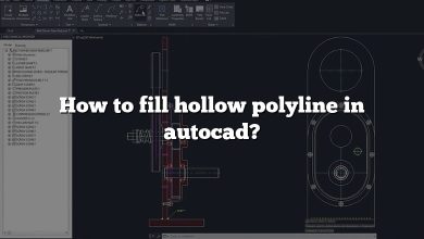 How to fill hollow polyline in autocad?
