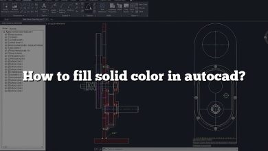 How to fill solid color in autocad?