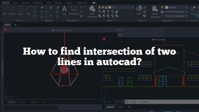 How to find intersection of two lines in autocad?