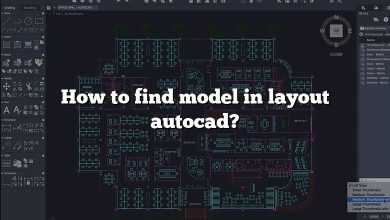 How to find model in layout autocad?