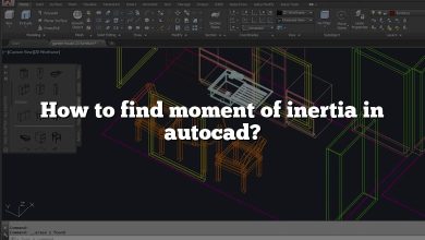 How to find moment of inertia in autocad?