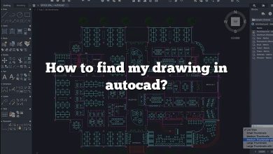 How to find my drawing in autocad?