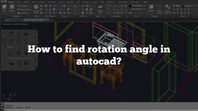 How to find rotation angle in autocad?