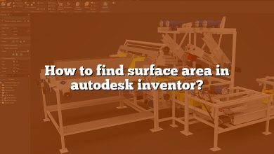 How to find surface area in autodesk inventor?