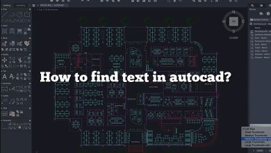 How to find text in autocad?