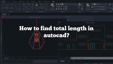 How to find total length in autocad?