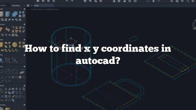 How to find x y coordinates in autocad?