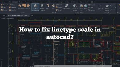 How to fix linetype scale in autocad?