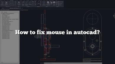 How to fix mouse in autocad?