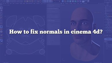 How to fix normals in cinema 4d?