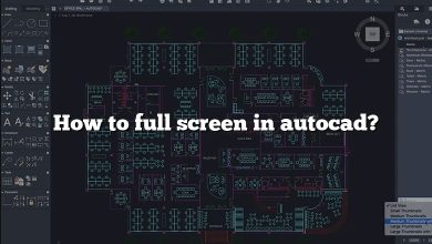 How to full screen in autocad?