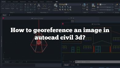 How to georeference an image in autocad civil 3d?