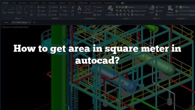 How to get area in square meter in autocad?