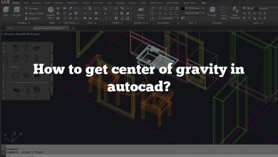 How to get center of gravity in autocad?