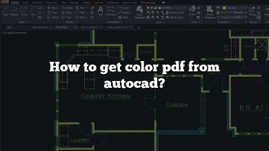 How to get color pdf from autocad?