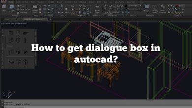 How to get dialogue box in autocad?